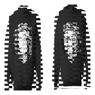 Bach German Musician Instrumental Composer Music Graphic Sweatshirt Unisex | Mazezy