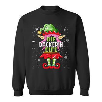 Bäckerin Elfe Outfit Weihnachten Familie Christmas Sweatshirt - Geschenkecke