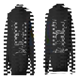 Balla バレリーナ イニシャル 名前 H、ダンス、モノグラム、バレエ スウェットシャツ - Kawaiitshirt