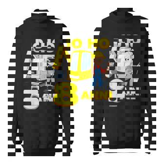 Bambino Escavatore 8 Compleanno Bambino Cantiere Figlio Io Ho 8 Anni Felpa - Novitaregali