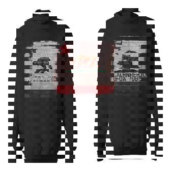 Bandera De La República De California Oso Desgastado Camisa de entrenamiento - Regaloses