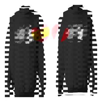 Bandera De Perú España Con Corazón De Perú Bandera De España Corazón De Amor Camisa de entrenamiento - Regaloses