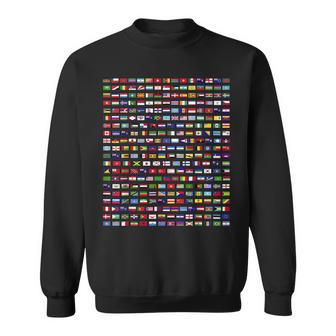 Banderas De Los Países Del Mundo Outfit Diseño Gráfico Camisa de entrenamiento - Regaloses