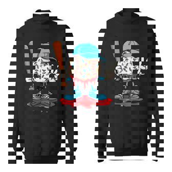 Baseball Drip For Boys Ice Cream Drip Baseball Sport Lover Sweatshirt | Seseable FR