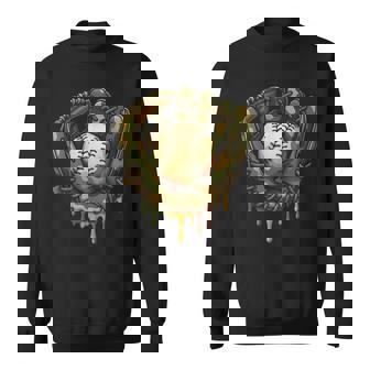 Baseball Drip Camo Baseball Glove Boys Sports Cool Game Day Sweatshirt - Thegiftio