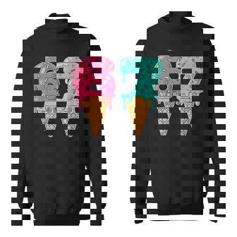 Baseball Drip Ice Cream 67 Baseball Lifestyle 101 Sweatshirt | Seseable CA