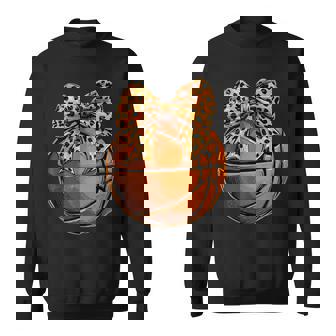 Basketball Coquette Bow Cute Basketball Player Sweatshirt | Mazezy