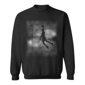 Basketball Dunk Silhouette Sportswear Slam Vision Sweatshirt - Monsterry