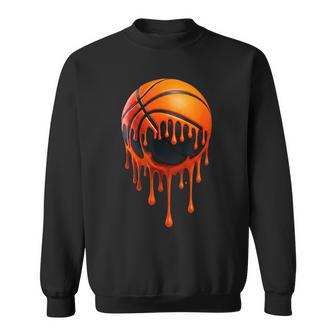 Basketball Ice Cream Drip Sport Bball Sweatshirt - Thegiftio