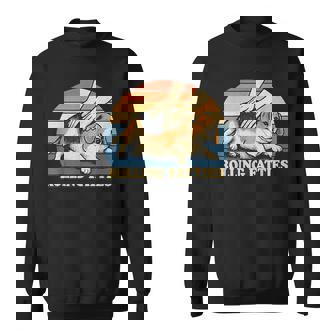 Beagle Rolling Fatties Pun Joke Dog Lover Sweatshirt | Seseable UK