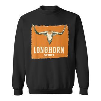 Beautiful Longhorn Costume For Texan Spirit Fans Sweatshirt - Thegiftio UK