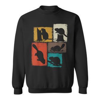 Beaver Vintage Collage Dam Builder Sweatshirt - Thegiftio UK