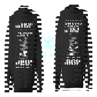 Bébé Dragon Humour Je M'en Fous Jeuis Un Un Dragon Sweater e - Cadeauxyz