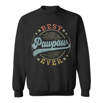 Best Pawpaw Ever Father's Day Pawpaw Vintage Emblem Sweatshirt - Thegiftio