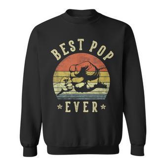 Best Pop Ever Retro Fist Bump Vintage Pop Sweatshirt - Thegiftio UK