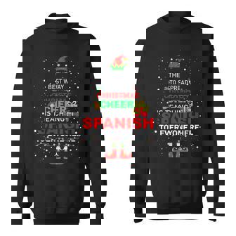 The Best Way To Spread Christmas Cheer Is Teaching Spanish Sweatshirt | Mazezy