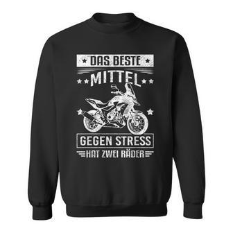 Beste Mittel Gegentress Motorrad Geschenk Sweatshirt - Geschenkecke
