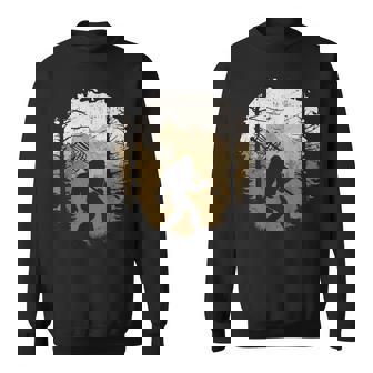 Bigfoot Disc Golf Player Sasquatch Disc Golfing Sports Sweatshirt Unisex | Mazezy