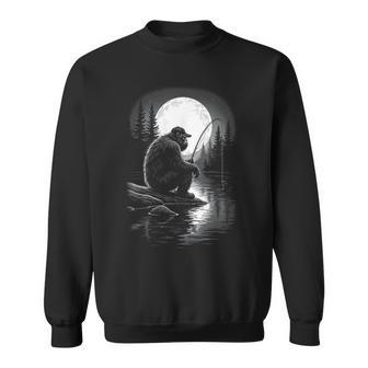 Bigfoot Fishing Sasquatch Fisherman Bigfoot Sweatshirt - Thegiftio UK