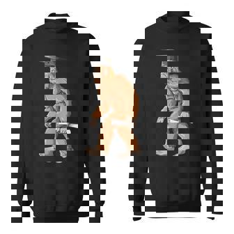 Bigfoot Graduation Sasquatch Graduate Hat Diploma Sweatshirt Unisex | Mazezy