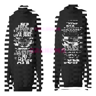 Biker Grandma Motorcycle Vintage Grandmother Motorbike Sweatshirt Unisex | Mazezy