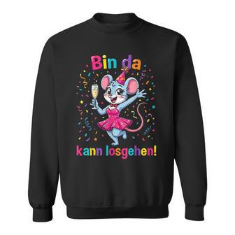 Bin Da Kann Losgehen Karnevalsmaus Look Sweatshirt - Geschenkecke