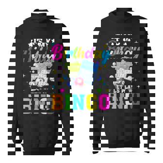 Bingo It's My Birthday Let's Play Bingo Vintage Xmas Sweatshirt - Thegiftio