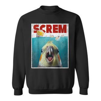 Birb Screm Meme Yellow Cockatiel Bird Owner Jowls Paws Sweatshirt - Thegiftio UK