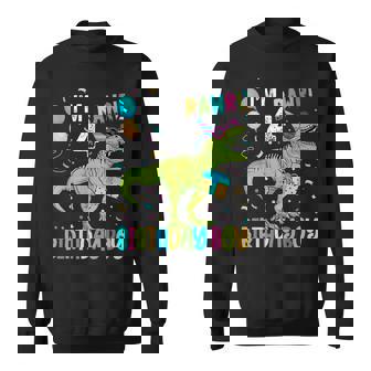 Birthday Boy 4 Years Old 4Th Cute Rex Family Dinosaur Squad Sweatshirt - Thegiftio