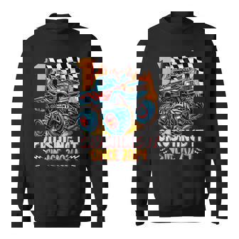 Birthday Monster Truck 1 Year Old Boys 1St Party Born 2024 Sweatshirt | Mazezy