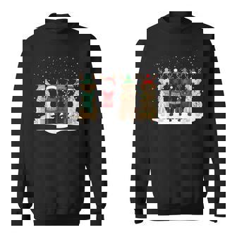 Black Lab Labrador Dog Christmas Crew Matching Family Xmas Sweatshirt | Mazezy