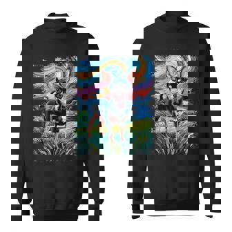 Black And Tan Smooth Chihuahua Starry Night Dog Sweatshirt | Mazezy