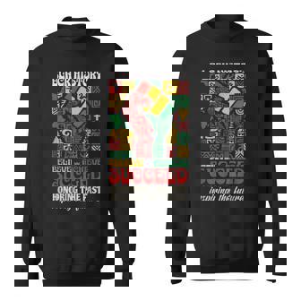 Black History Month African Believe Achieve Succeed Melanin Sweatshirt - Thegiftio