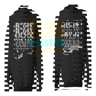 Bluegrass Music Guitar Player And Banjo Instrument Sweatshirt Unisex | Mazezy