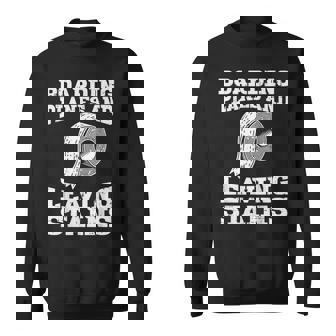 Boarding Planes Leaving Stains Inappropriate Humor Women Sweatshirt | Seseable FR