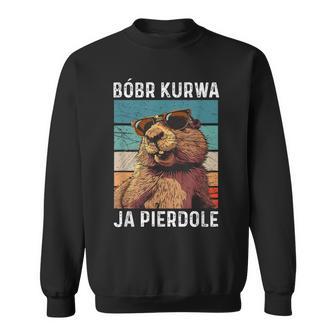 Bobr Kurwa Meme Retro Biber Kurwa Sweatshirt - Geschenkecke