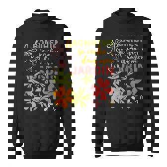 Bonheur Dans Le Jardin Pour Qui Aime Jardiner Fleurs Sweater e - Cadeauxyz