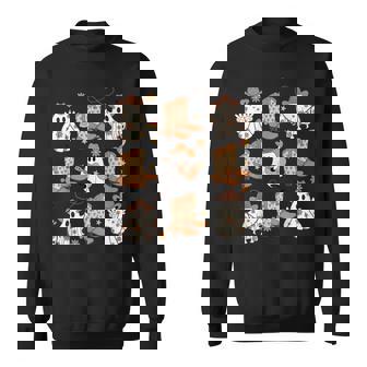 Boohaw Ghost Halloween Cowboy Boots Cowgirl Costume Sweatshirt | Seseable UK