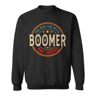Boomer The Legend The Man Boomer Fathers Day Sweatshirt - Thegiftio UK