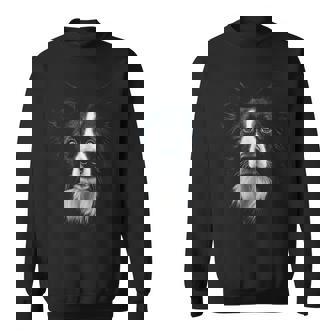 Border Collie Dog Motif Pet Illustration Border Collie Sweatshirt | Mazezy