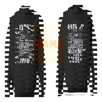 Born To Game Forced To Work Divertidosideojuegos Retro Paraideojuegos Camisa de entrenamiento - Regaloses