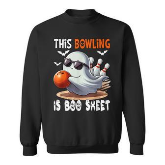 Bowling Is Boo Sheet Halloween Costume Player Team Fan Sweatshirt - Thegiftio
