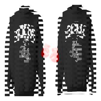 Boxing Gloves Boxer Graphic Sweatshirt - Seseable