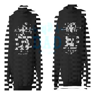 Boy Dad Est 2026 New Daddy Baby Expecting First Fathers Day Sweatshirt - Monsterry