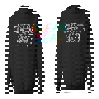 Breakbeat Tie Dye Awesome Vintage Inspired Streetwear Sweatshirt Unisex | Mazezy