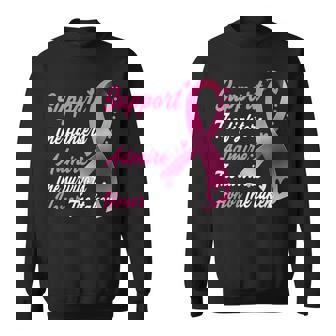 Breast Cancer Support Admire Honor Breast Cancer Awareness Sweatshirt - Monsterry
