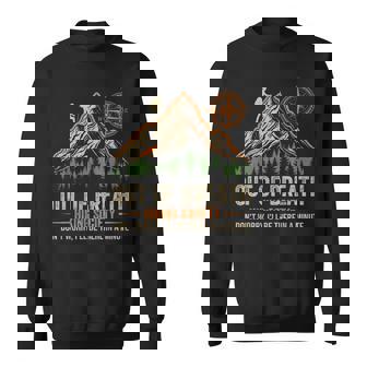 Out Of Breath Hiking Society Outdoor Hiker Nature Lovers Sweatshirt | Seseable FR