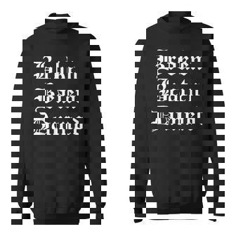 Broken Beaten Damned Emo Slogan Goth Music Lover Sweatshirt | Mazezy