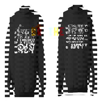 Brother 1St Birthday Cowboy Western Brother Birthday Boy Sweatshirt - Thegiftio