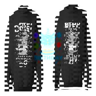 Brother Of The Birthday Boy Axolotl Bday Family Matching Sweatshirt - Monsterry